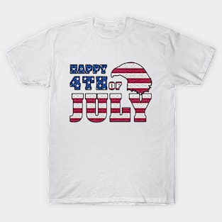 4th of July Independence Day USA Eagle American Flag T-Shirt